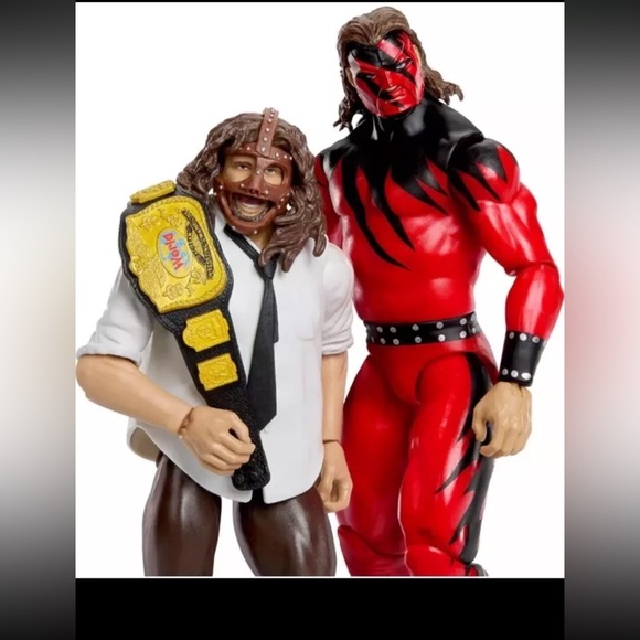 WWE Kane Vs Mankind 2 Pack 6" Mattel Wrestling Action Figure New In Box [A2] - Picture 3 of 7